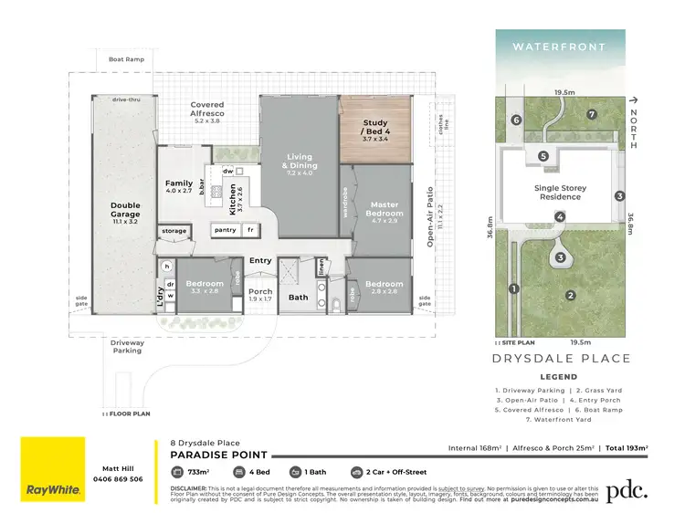 Floorplan of Homely house listing, 8 Drysdale Place, Paradise Point QLD 4216