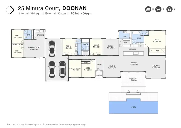 Floorplan of Homely house listing, 25 Minura Court, Doonan QLD 4562