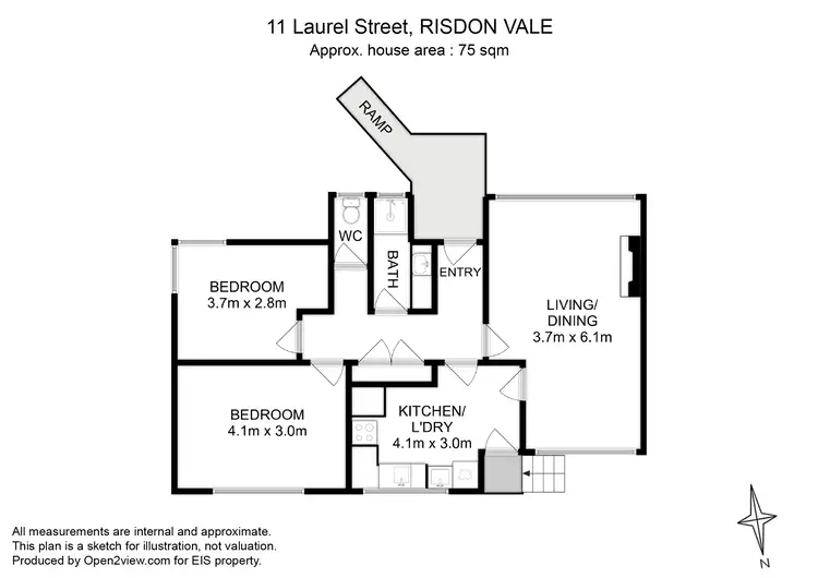 Floorplan of Homely house listing, 11 Laurel Street, Risdon Vale TAS 7016