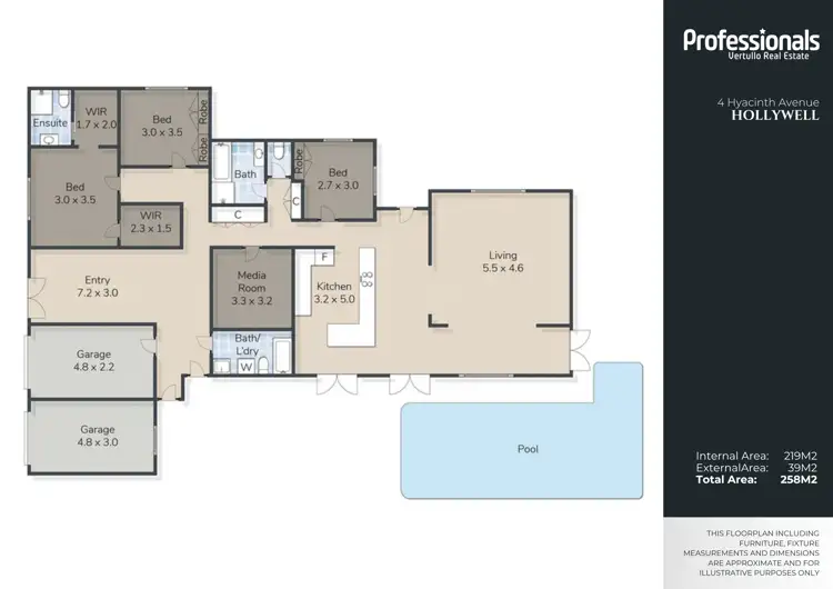 Floorplan of Homely house listing, 4 Hyacinth Avenue, Hollywell QLD 4216