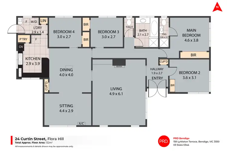 Floorplan of Homely house listing, 24 Curtin Street, Flora Hill VIC 3550