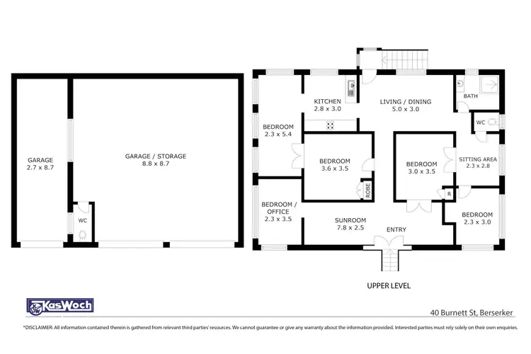 Floorplan of Homely house listing, 40 BURNETT STREET, Berserker QLD 4701