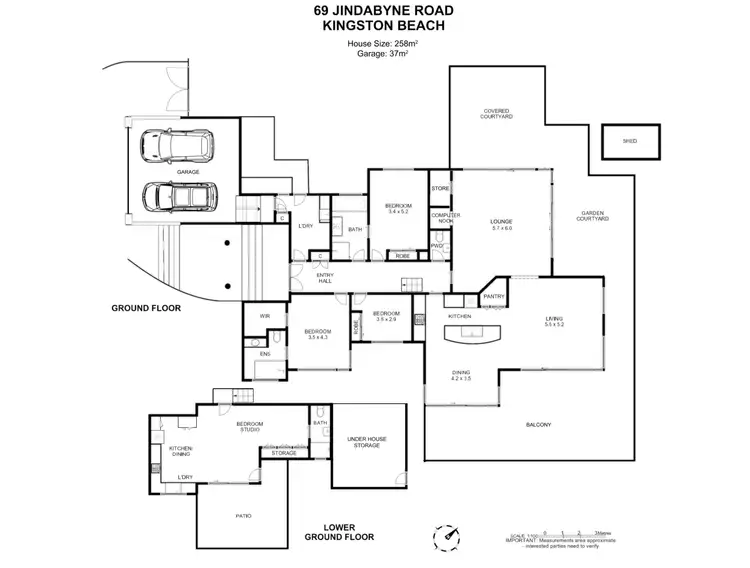 Floorplan of Homely house listing, 69 Jindabyne Road, Kingston Beach TAS 7050