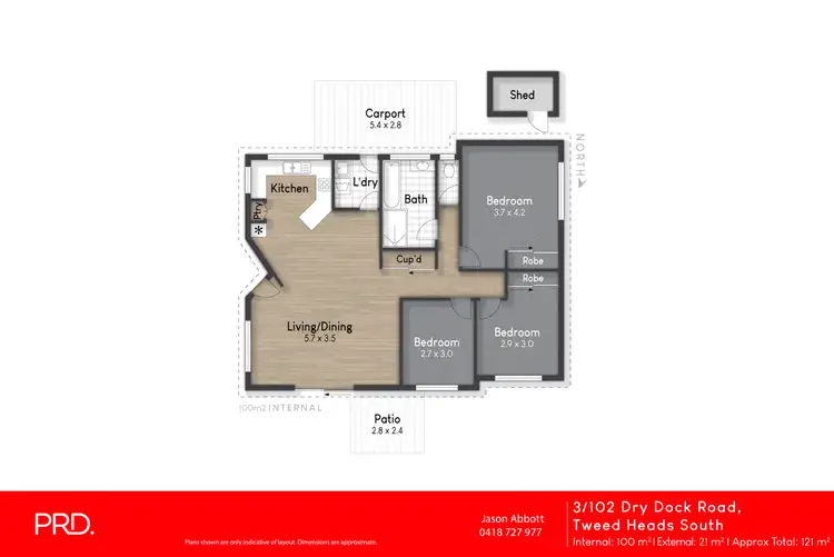 Floorplan of Homely house listing, 3/102 Dry Dock Road, Tweed Heads South NSW 2486