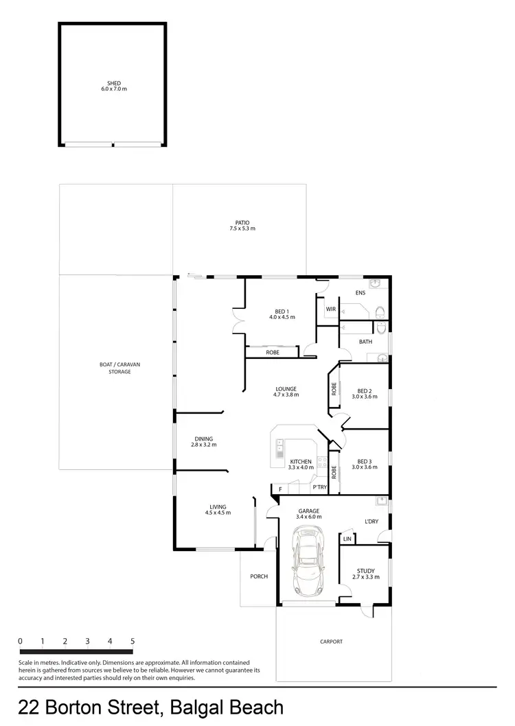 Floorplan of Homely house listing, 22 Borton Street, Balgal Beach QLD 4816