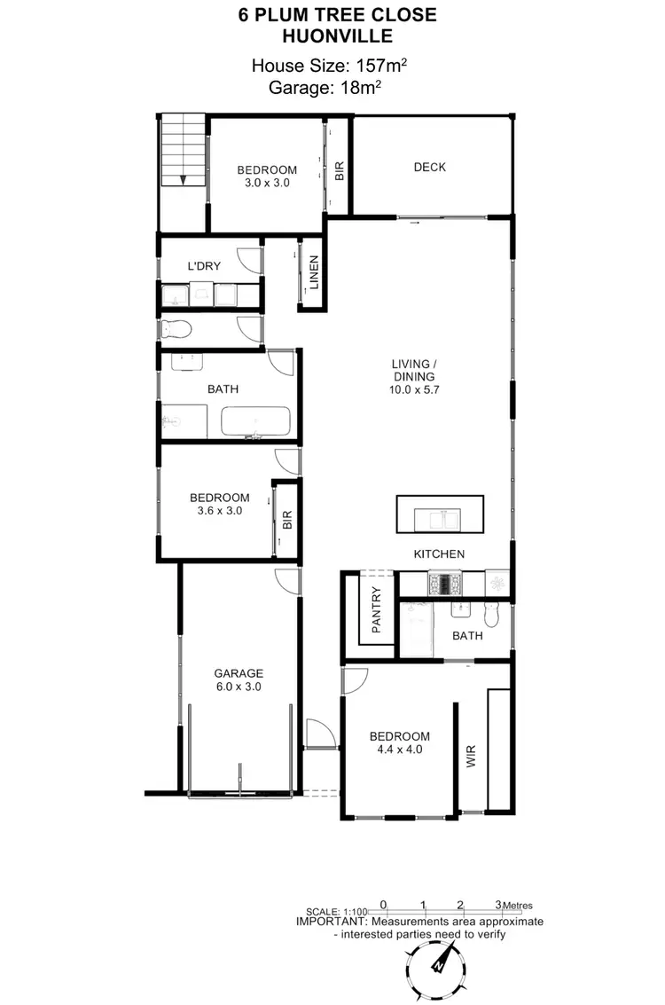 Floorplan of Homely house listing, 6 Plum Tree Close, Huonville TAS 7109