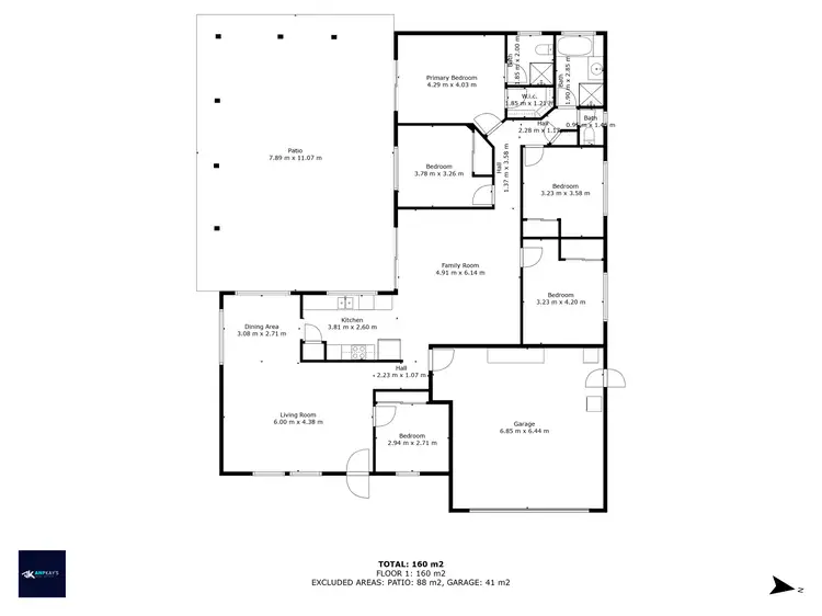 Floorplan of Homely house listing, 3 Porter Court, Kalkie QLD 4670