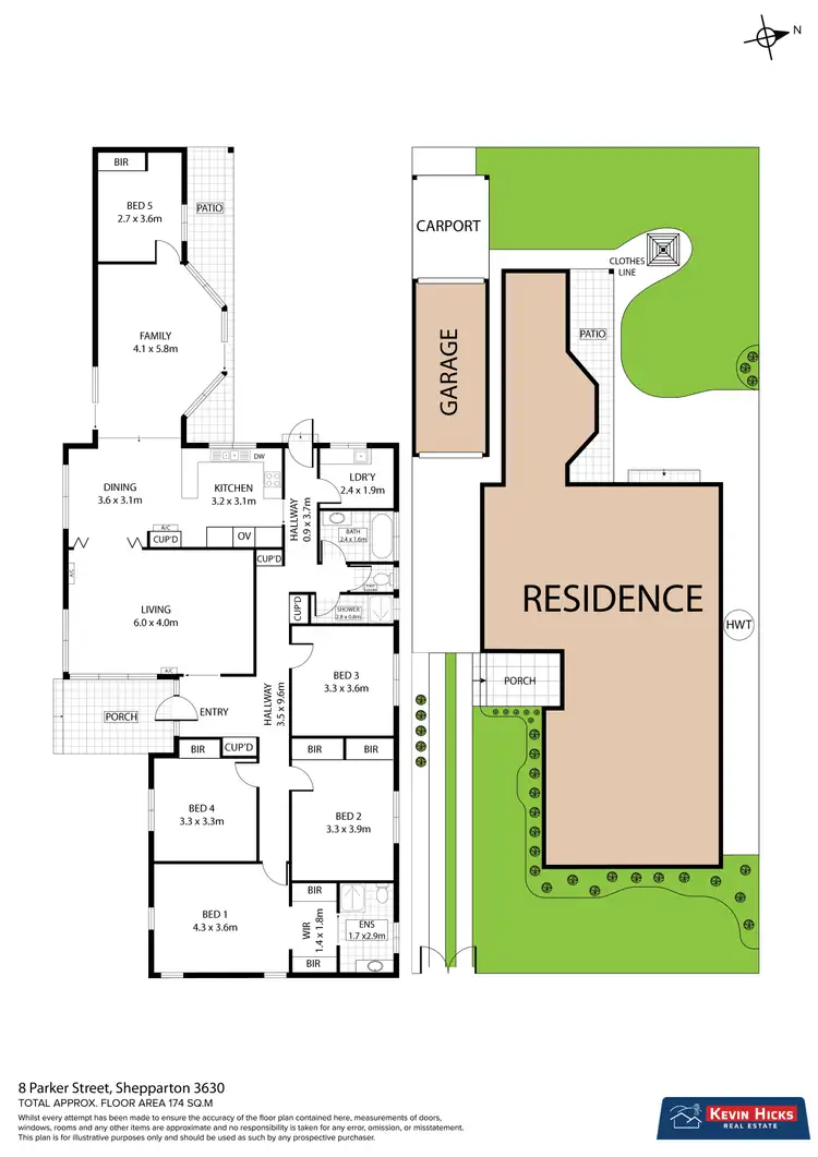 Floorplan of Homely house listing, 8 Parker Street, Shepparton VIC 3630