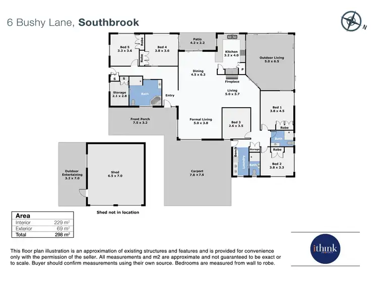 Floorplan of Homely house listing, 6 Bushy Lane, Southbrook QLD 4363