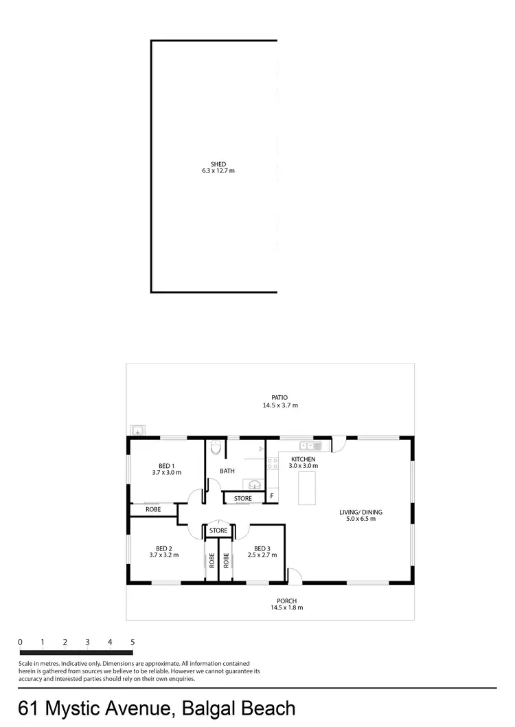 Floorplan of Homely house listing, 61 Mystic Avenue, Balgal Beach QLD 4816
