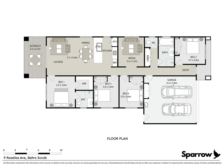 Floorplan of Homely house listing, 9 Roselea Avenue, Bahrs Scrub QLD 4207