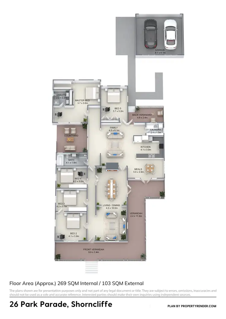 Floorplan of Homely house listing, 26 Park Parade, Shorncliffe QLD 4017