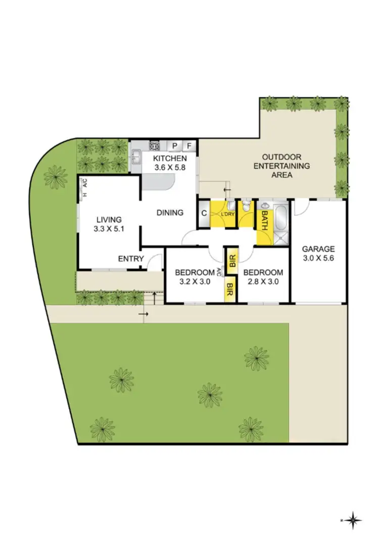 Floorplan of Homely house listing, 1/19 Bieske Road, Grovedale VIC 3216