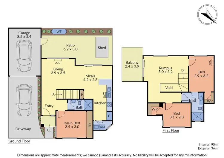 Floorplan of Homely townhouse listing, 2/68 Kevin Avenue, Ferntree Gully VIC 3156