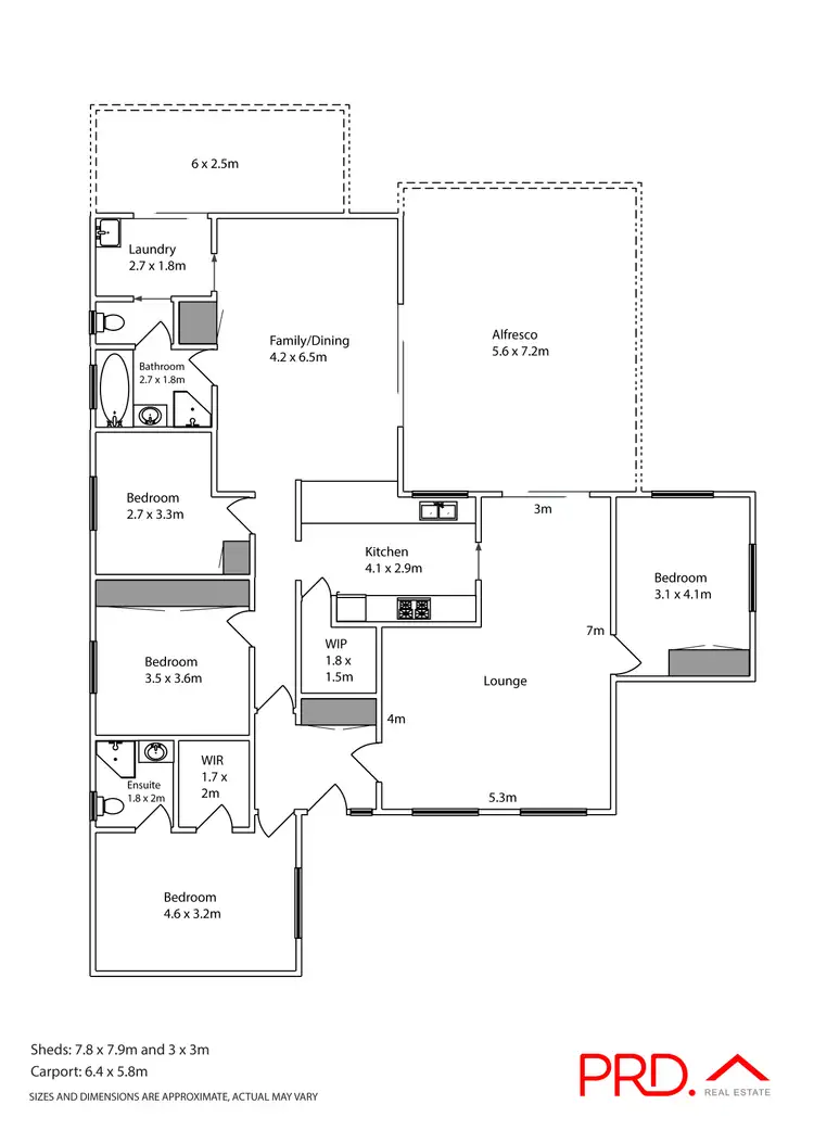 Floorplan of Homely house listing, 6 Baker Court, Mildura VIC 3500