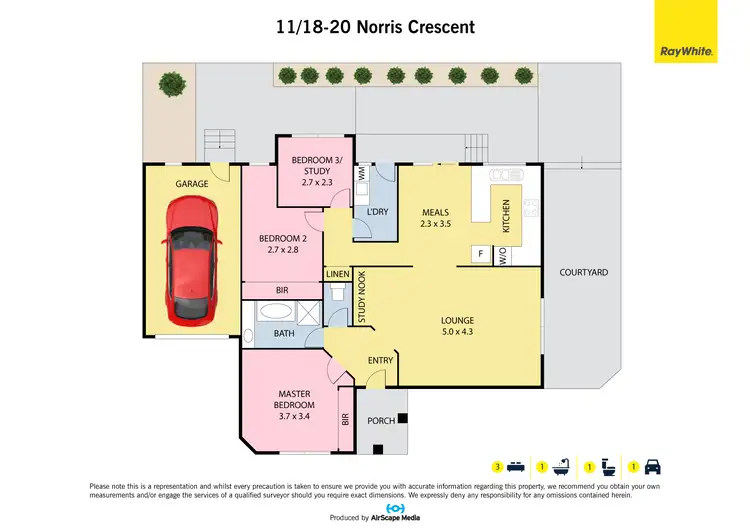 Floorplan of Homely unit listing, 11/18-20 Norris Crescent, Bundoora VIC 3083