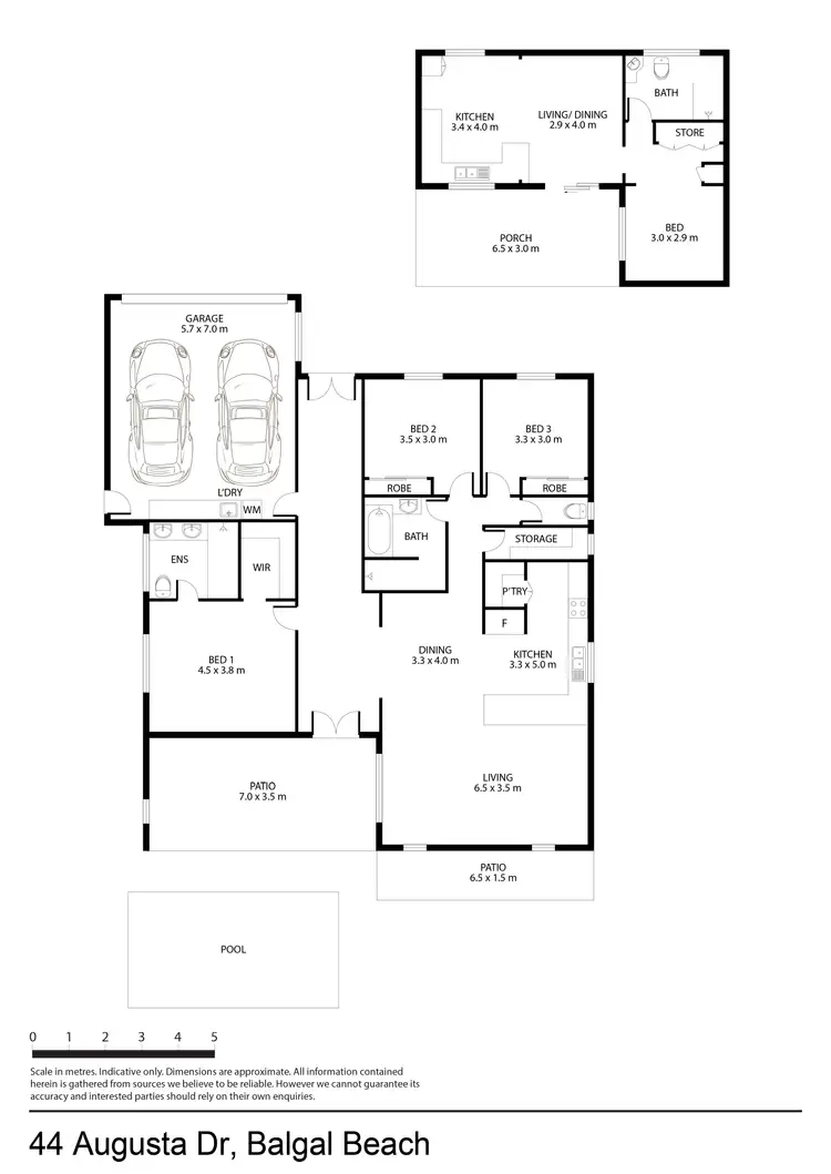 Floorplan of Homely house listing, 44 Augusta Drive, Balgal Beach QLD 4816