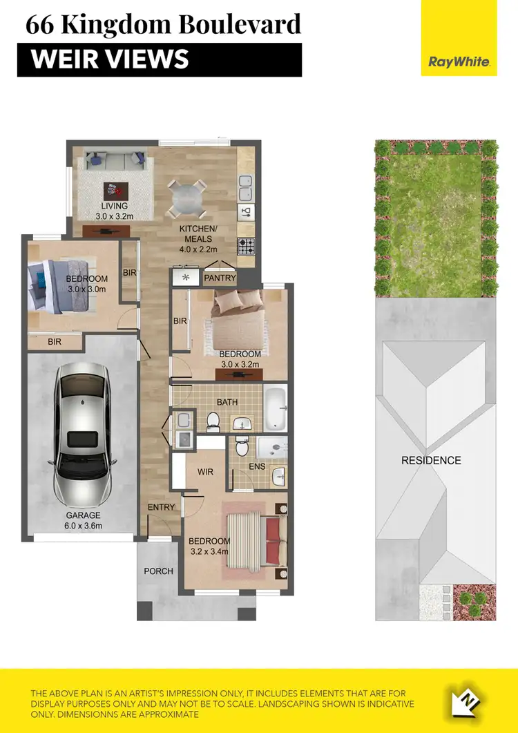 Floorplan of Homely house listing, 66 Kingdom Boulevard, Weir Views VIC 3338
