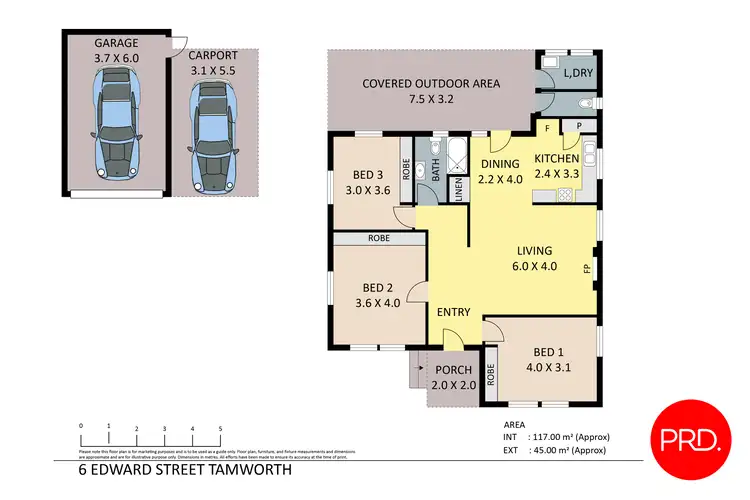 Floorplan of Homely house listing, 6 Edward Street, Tamworth NSW 2340