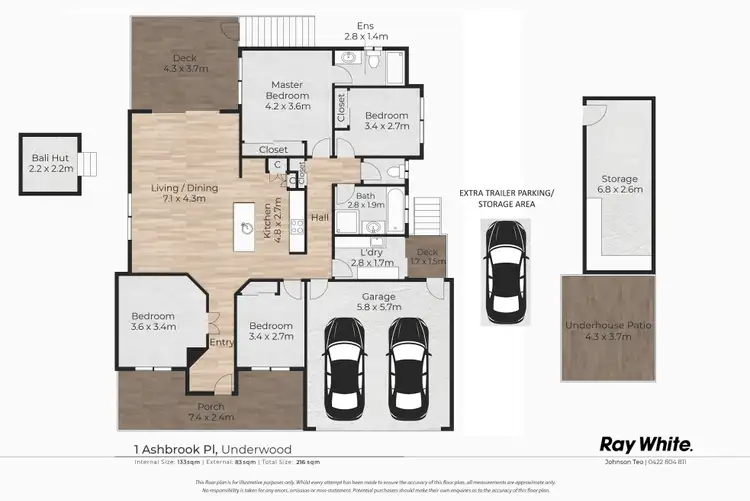 Floorplan of Homely house listing, 1 Ashbrook Place, Underwood QLD 4119
