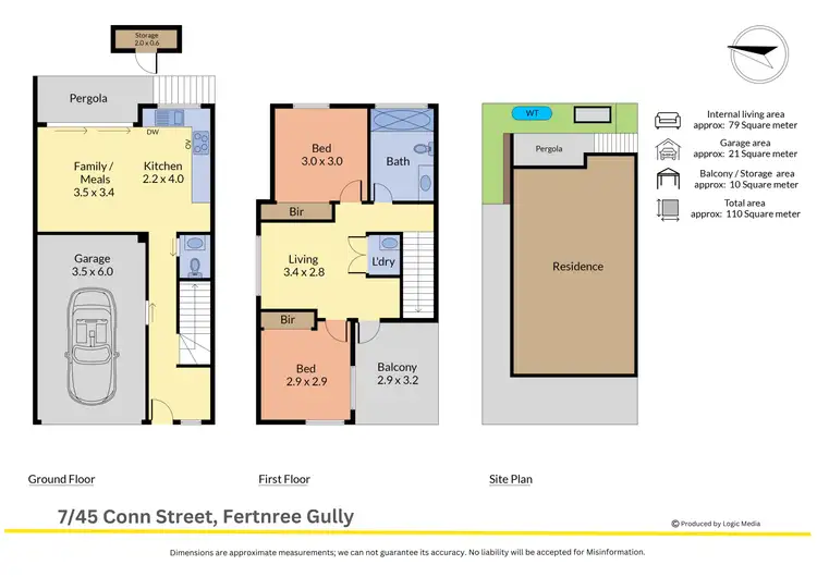 Floorplan of Homely townhouse listing, 7/45 Conn Street, Ferntree Gully VIC 3156