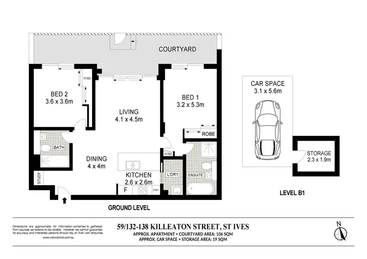 Floorplan of Homely unit listing, 59/132-138 Killeaton Street, St Ives NSW 2075