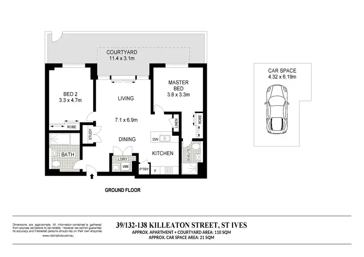 Floorplan of Homely apartment listing, 39/132-138 Killeaton Street, St Ives NSW 2075