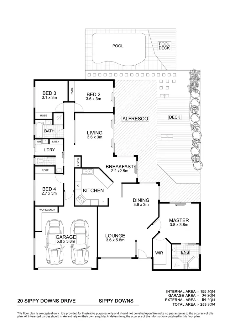 Floorplan of Homely house listing, 20 Sippy Downs Drive, Sippy Downs QLD 4556