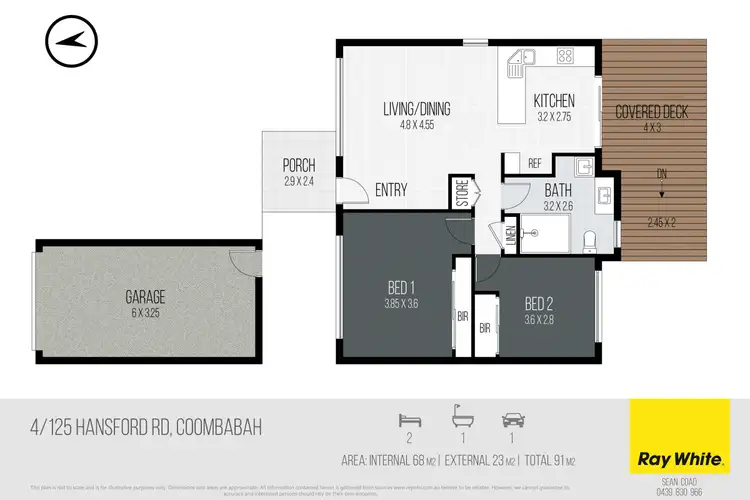 Floorplan of Homely semi-detached listing, 4/125 Hansford Road, Coombabah QLD 4216