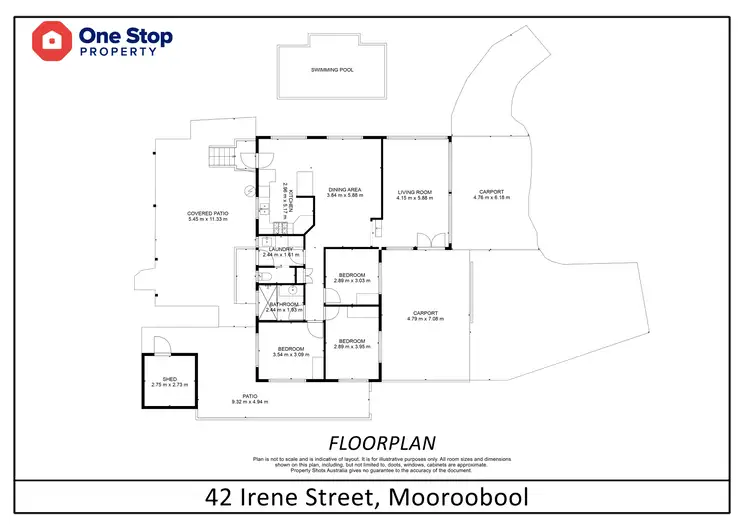 Floorplan of Homely house listing, 42 Irene Street, Mooroobool QLD 4870
