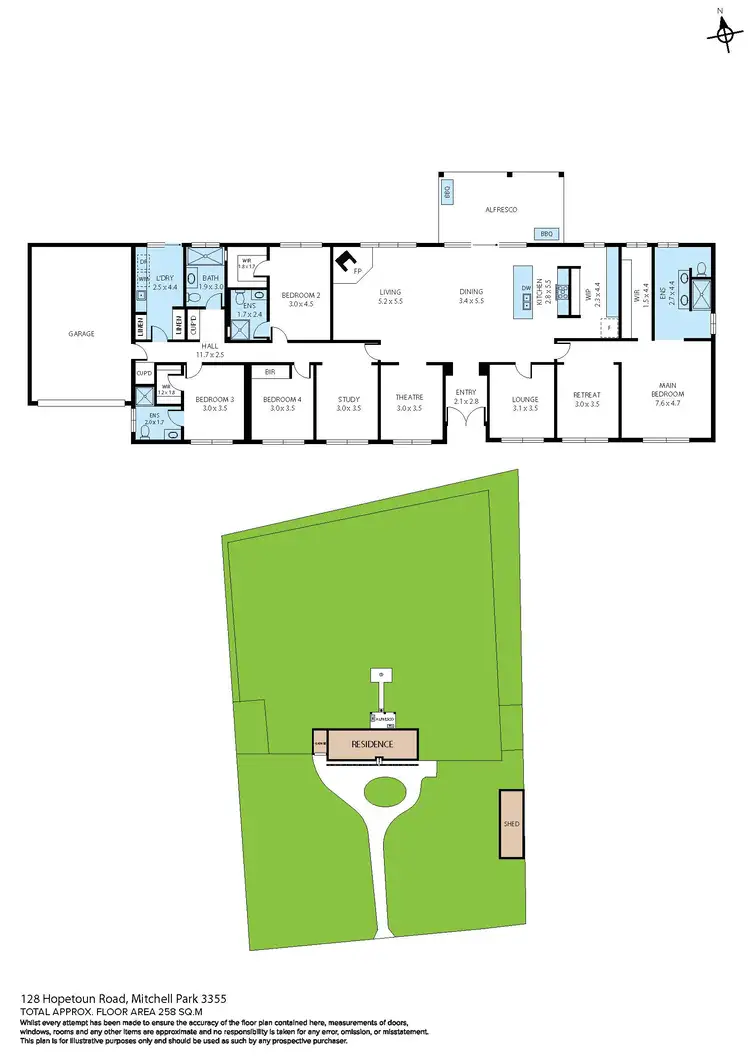 Floorplan of Homely house listing, 128 Hopetoun Road, Mitchell Park VIC 3355