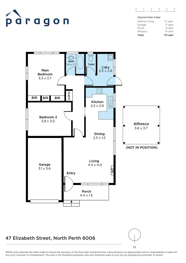 Floorplan of Homely house listing, 47 Elizabeth Street, North Perth WA 6006