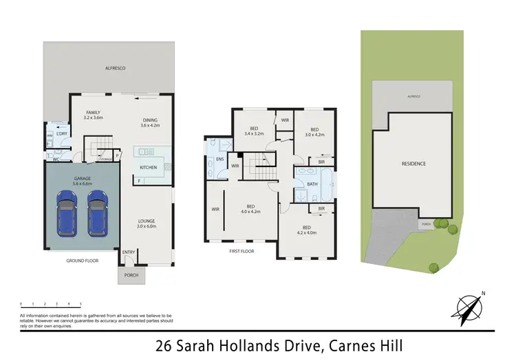 Floorplan of Homely house listing, 26 Sarah Hollands Drive, Carnes Hill NSW 2171