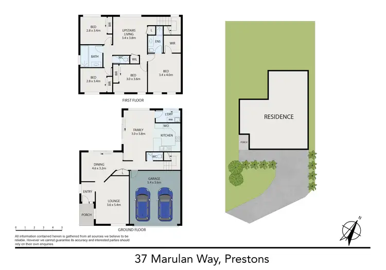 Floorplan of Homely house listing, 37 Marulan Way, Prestons NSW 2170