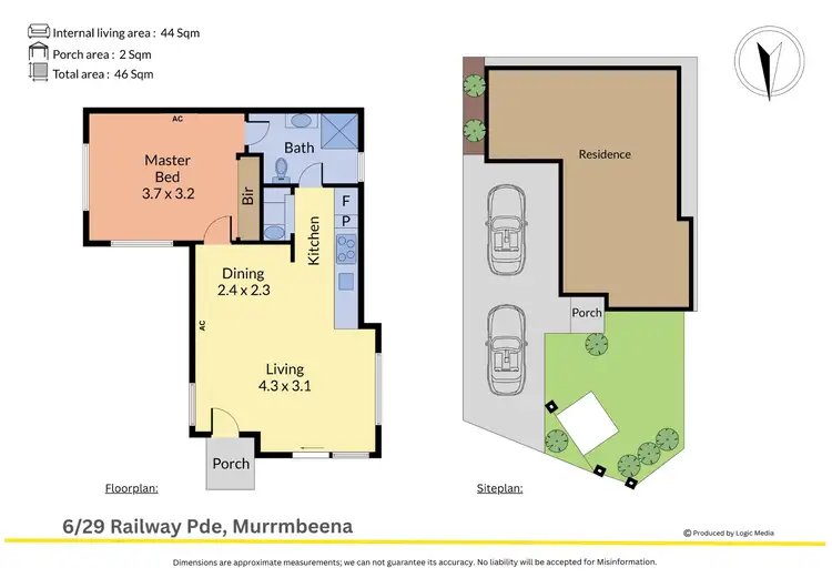 Floorplan of Homely unit listing, 6/29 Railway Parade, Murrumbeena VIC 3163