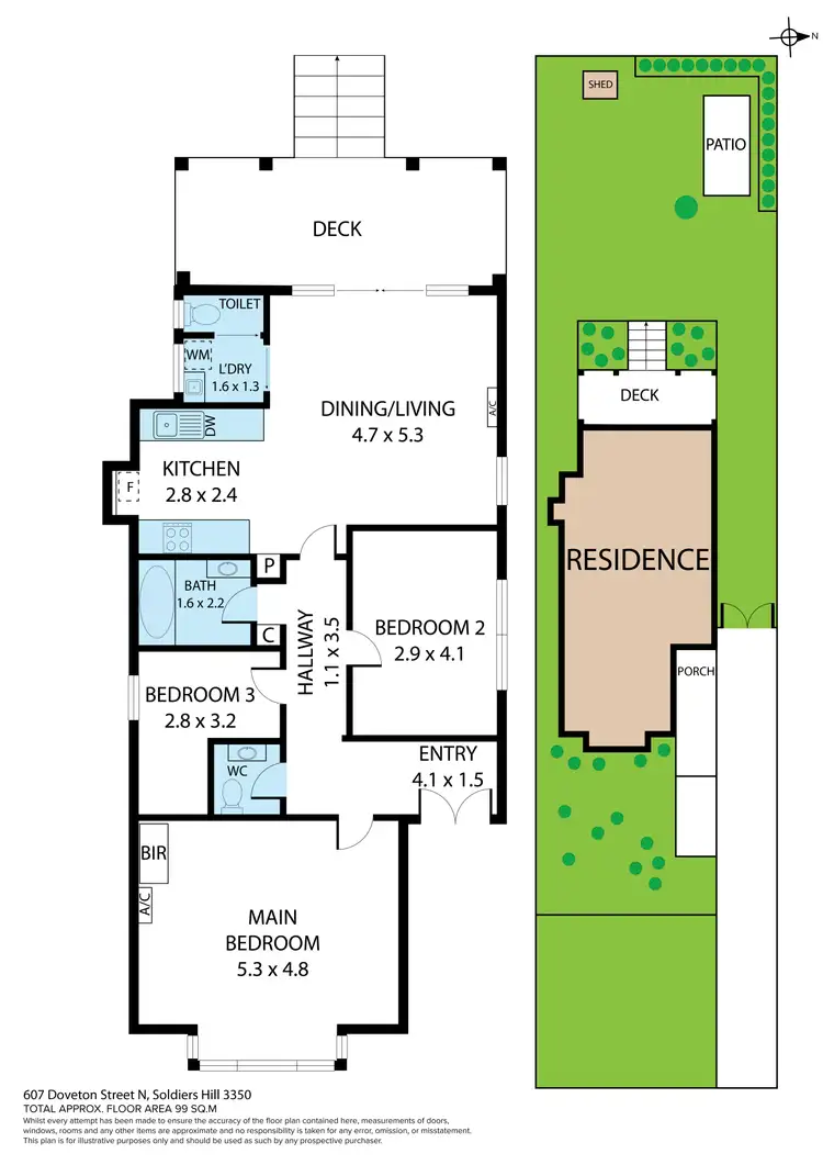 Floorplan of Homely house listing, 607 Doveton Street North, Soldiers Hill VIC 3350