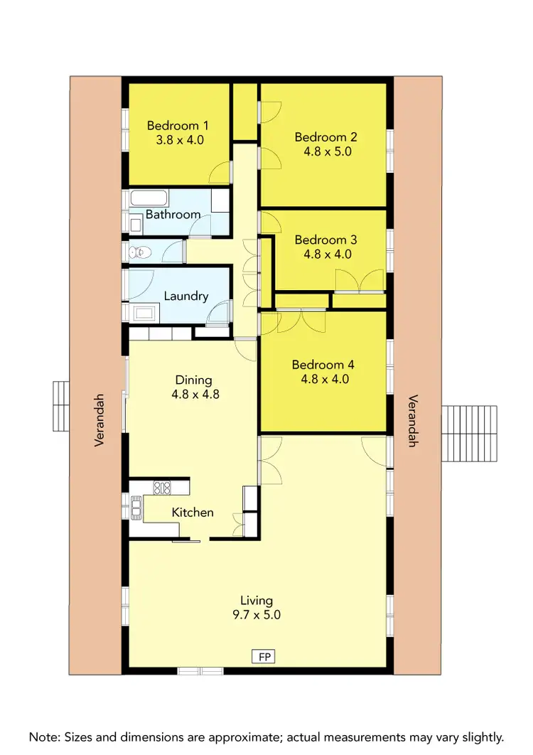 Floorplan of Homely house listing, 20 Goldsmith Lane, Carngham VIC 3351