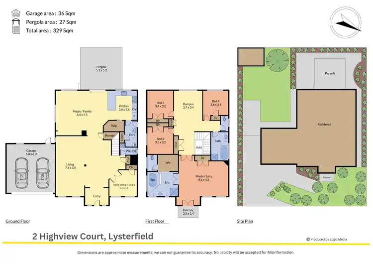Floorplan of Homely house listing, 2 Highview Court, Lysterfield VIC 3156