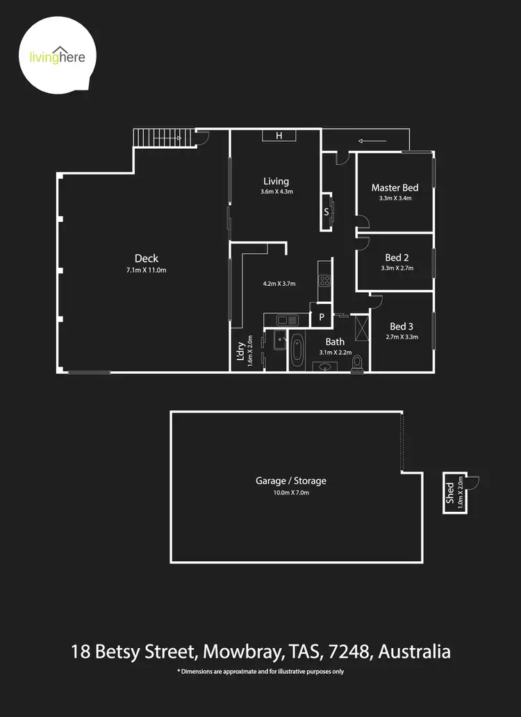 Floorplan of Homely house listing, 18 Betsy Street, Mowbray TAS 7248