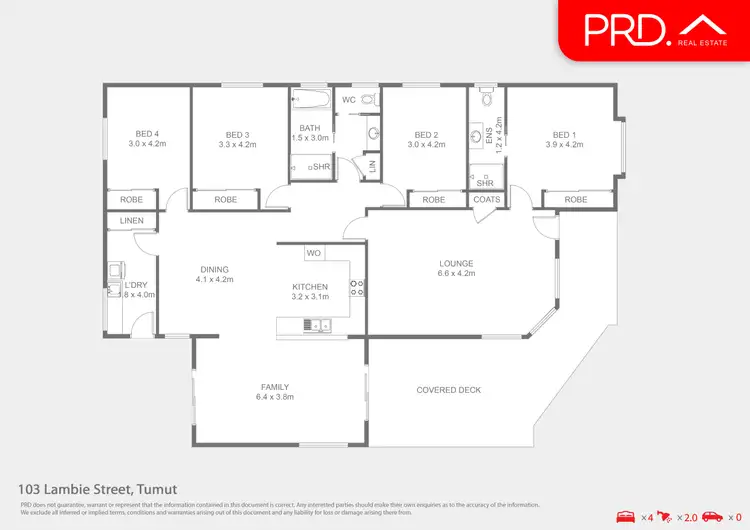 Floorplan of Homely house listing, 103 Lambie Street, Tumut NSW 2720