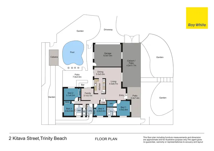 Floorplan of Homely house listing, 2 Kitava Street, Trinity Beach QLD 4879
