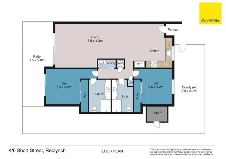 Floorplan of Homely apartment listing, 4/6 Short Street, Redlynch QLD 4870