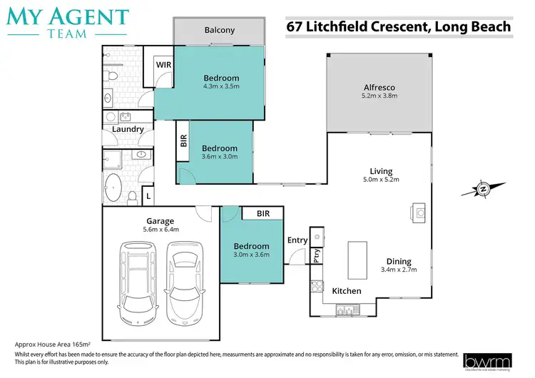 Floorplan of Homely house listing, 67 Litchfield Crescent, Long Beach NSW 2536