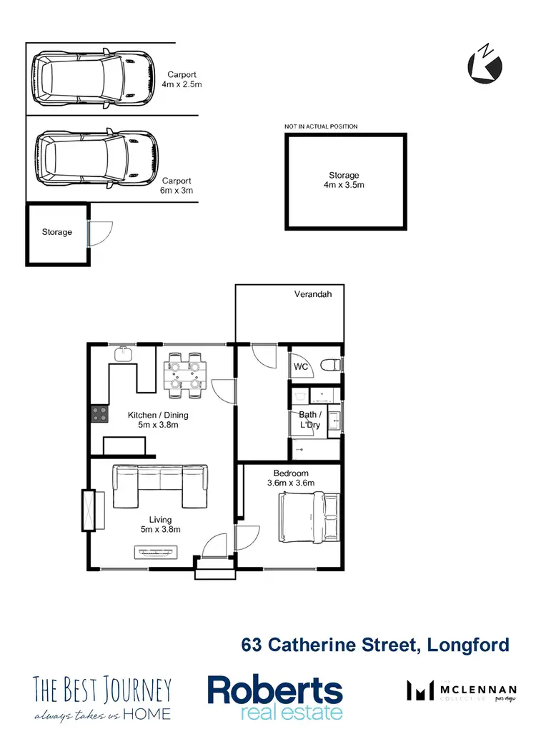 Floorplan of Homely house listing, 63 Catherine Street, Longford TAS 7301