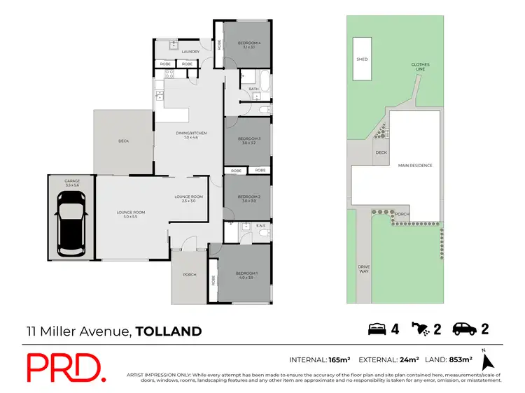 Floorplan of Homely house listing, 11 Miller Avenue, Tolland NSW 2650