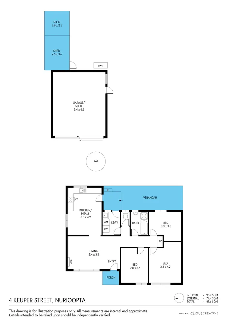Floorplan of Homely house listing, 4 Keuper Street, Nuriootpa SA 5355