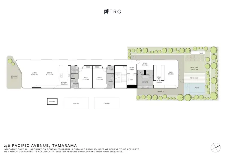 Floorplan of Homely apartment listing, 2/5 Pacific Avenue, Tamarama NSW 2026
