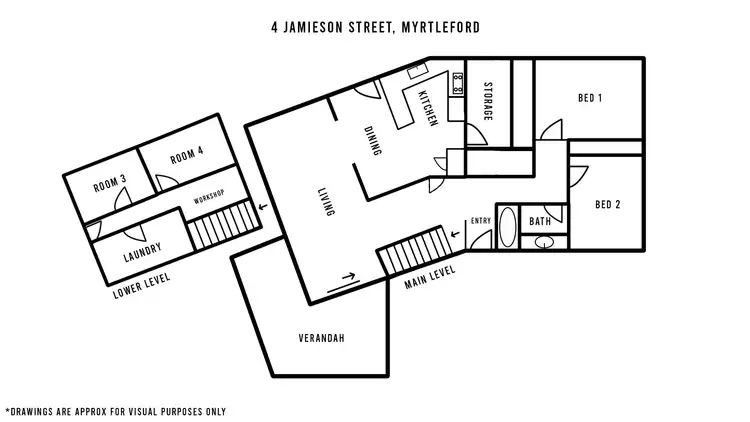 Floorplan of Homely house listing, 4 Jamieson Street, Myrtleford VIC 3737