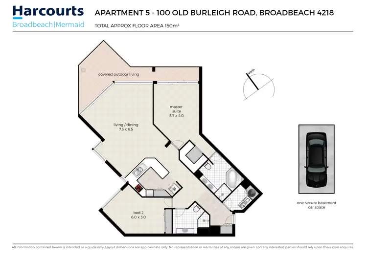 Floorplan of Homely unit listing, 5/100 Old Burleigh Road, Broadbeach QLD 4218
