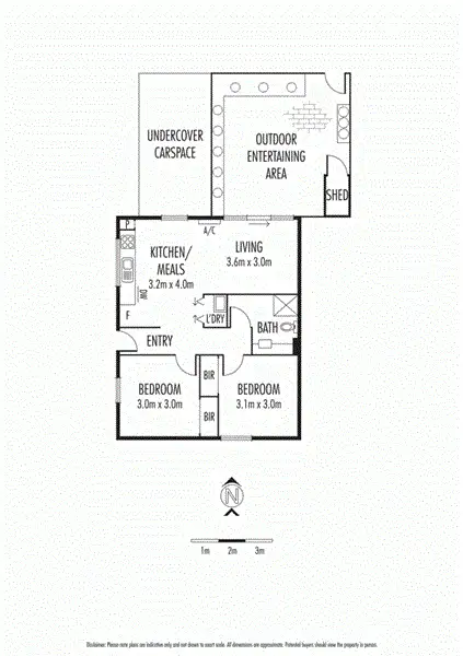 Floorplan of Homely unit listing, 1/185 Millers Road, Altona North VIC 3025